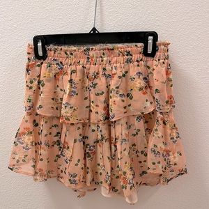LoveShackFancy Chiffon tiered skirt